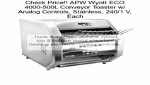 APW Wyott ECO 4000-500L Conveyor Toaster w/ Analog Controls, Stainless, 240/1 V, Each Review