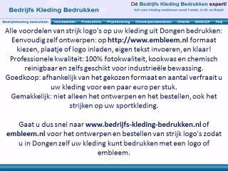 Kleding bedrukken Dongen