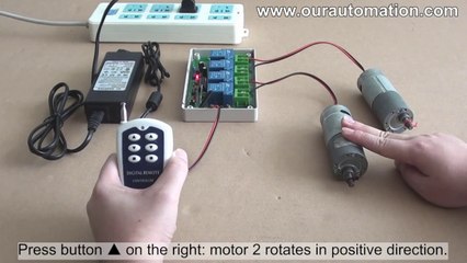 Download Video: Wireless remote  control two DC motors