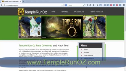 Temple Run Oz Cheats Hack Android
