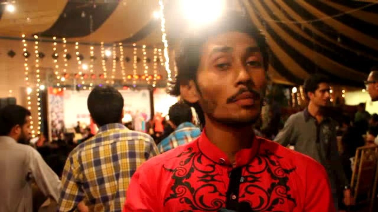 Waqar Hussain from Korangi, winner Singing Competition at I am Karachi Youth Festival