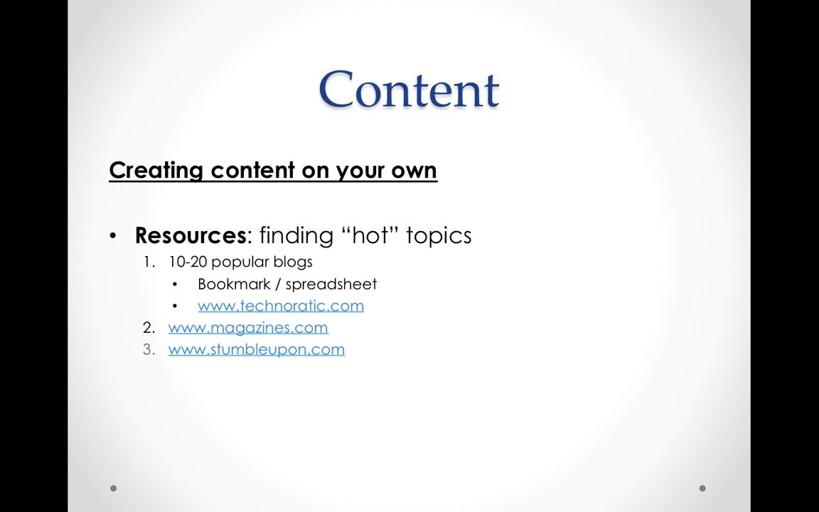 Part 4 – Content A
