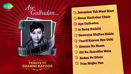 Tribute Shammi Kapoor~Aye Gulbadan~jukebox