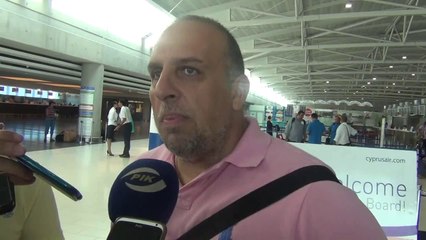 Δηλώσεις Βάσου Ηλιάδη στο αεροδρόμιο Λάρνακας