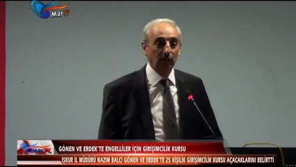 GÖNEN VE ERDEK’TE ENGELLİLER İÇİN GİRİŞİMCİLİK KURSU