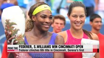 Tennis Federer, S.Williams win Cincinnati Open