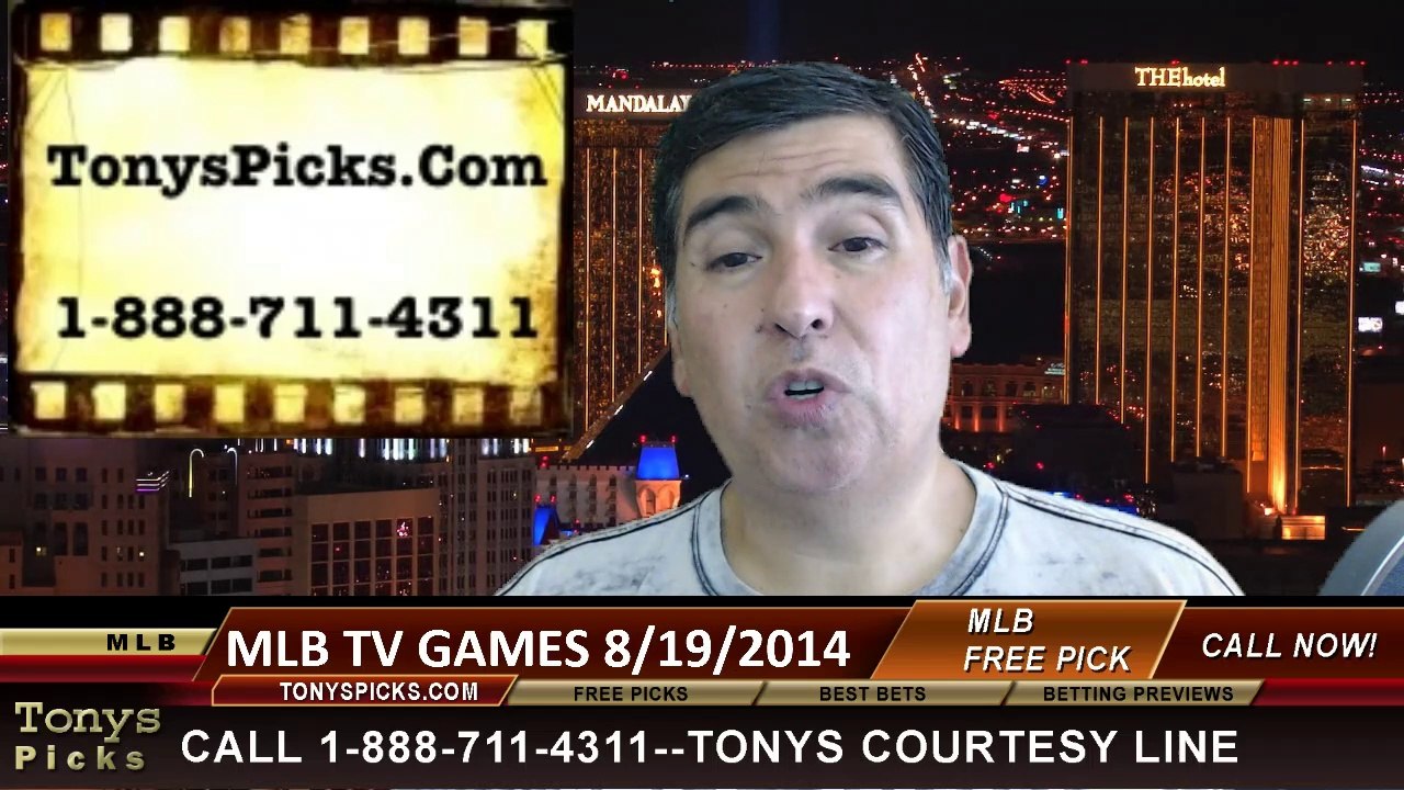 MLB Free Picks Best Bet Odds Major League Baseball Tuesday 8192014