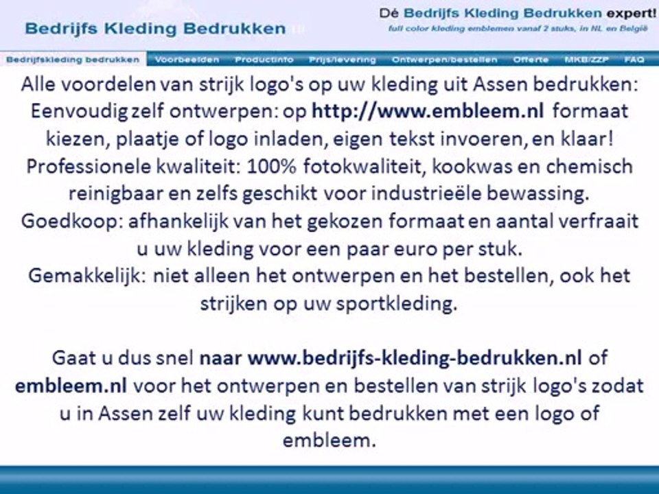Kleding bedrukken Assen