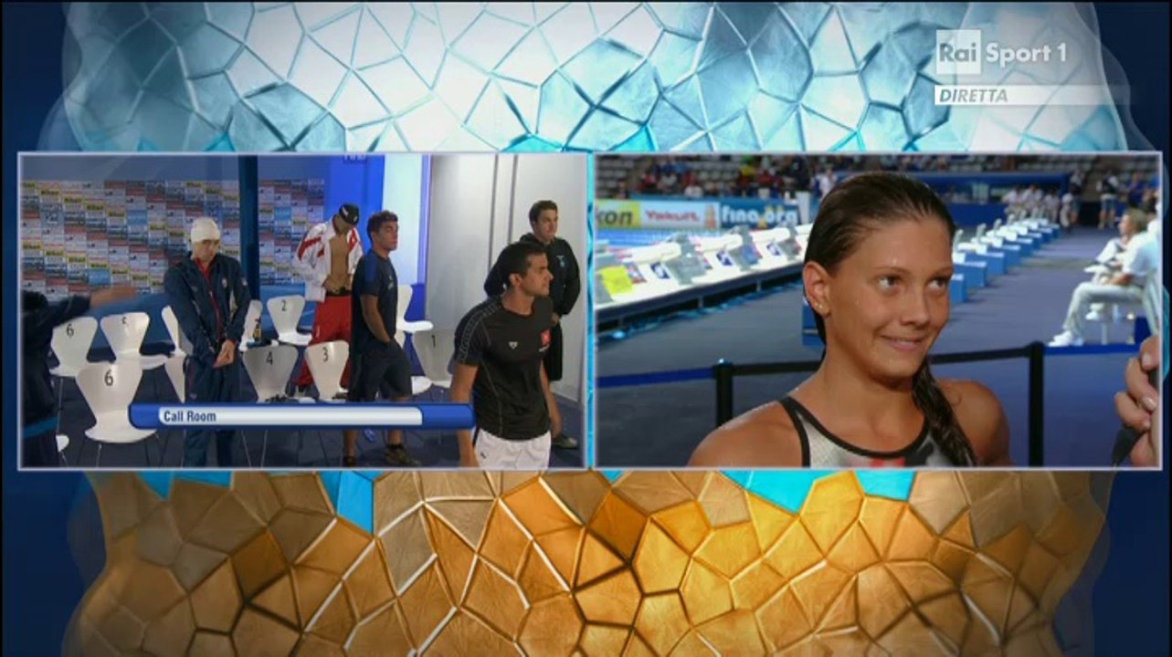 Mondiali di nuoto Barcellona 2013 - Intervista Lisa Fissneider dopo 50 m rana