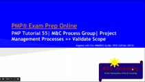 PMP® Exam Prep Online, PMP Tutorial 55 | Monitoring & Controlling Process Group | Validate Scope