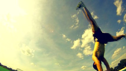 Skilled breakdancer shows off unique view using GoPro