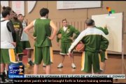 Brazilian national basketball team gets ready for world cup in Spain