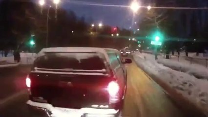Russian Bus Driver Dubbed 'The Punisher' Rams Cars That Cut Him Off