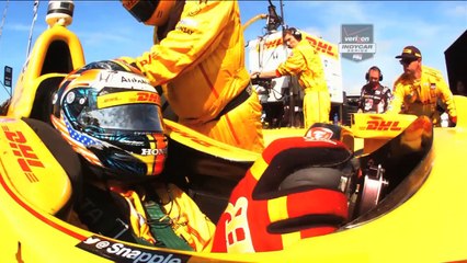 Verizon IndyCar series en Milwaukee 250 race highlights 2014