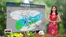 Nationwide rain forecast for Thursday