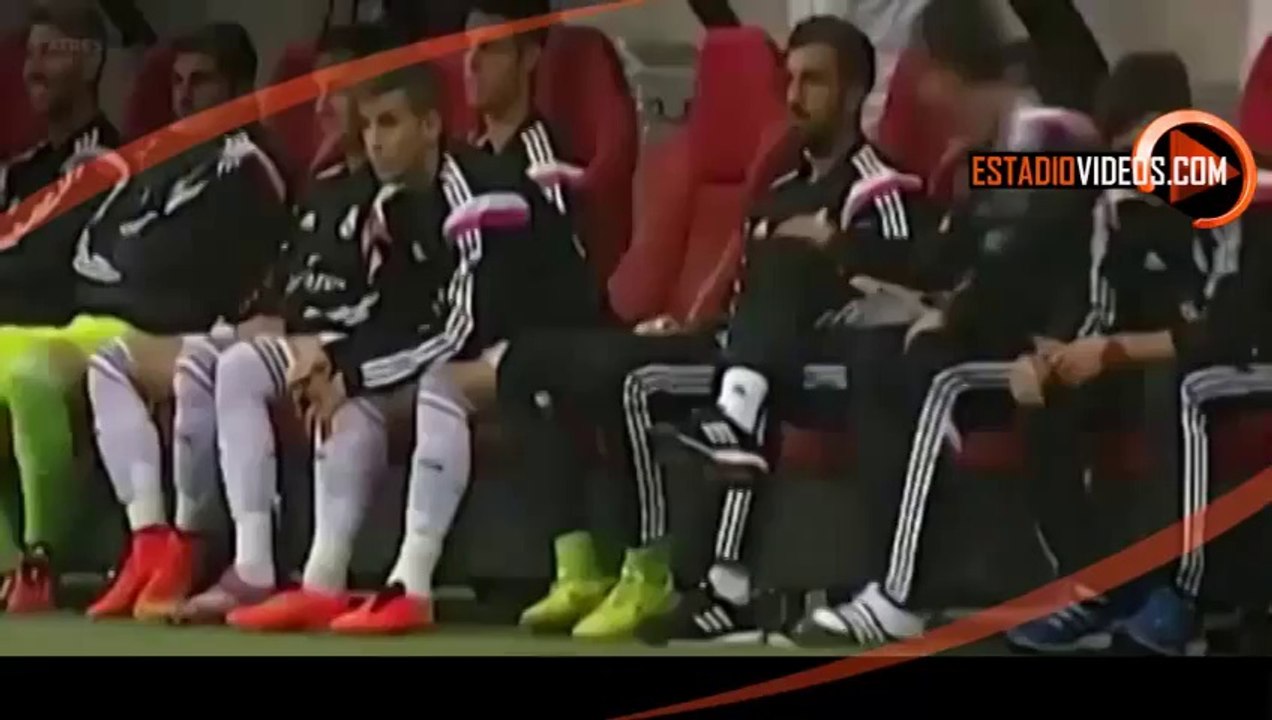 Cristiano Ronaldo bromea con James Rodriguez y Marcelo - Real Madrid vs Fiorentina 1-2 2014 HD