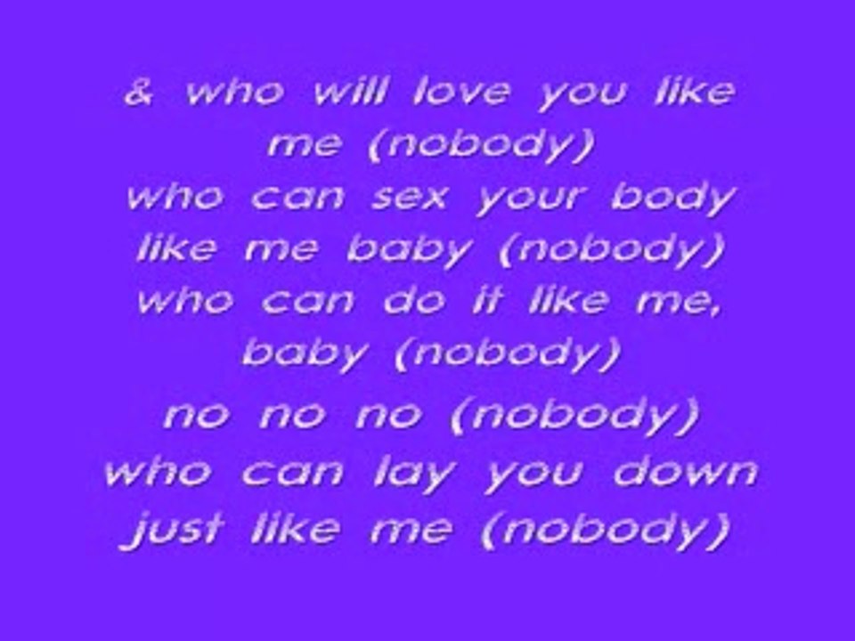 Keith Sweat-Nobody Lyrics