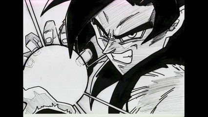 HOW TO DRAW GOKU SSJ4 KAMEHAMEHA 孫悟空  超サイヤ人フォー