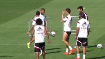 Cristiano Ronaldo FLIPS OFF Angel di Maria Behind His Back In Real Madrid Training