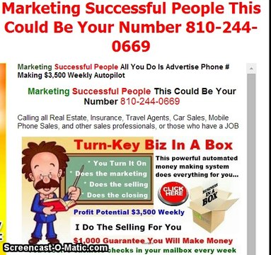 Marketing Successful People This Could Be Your Number 810-244-0669