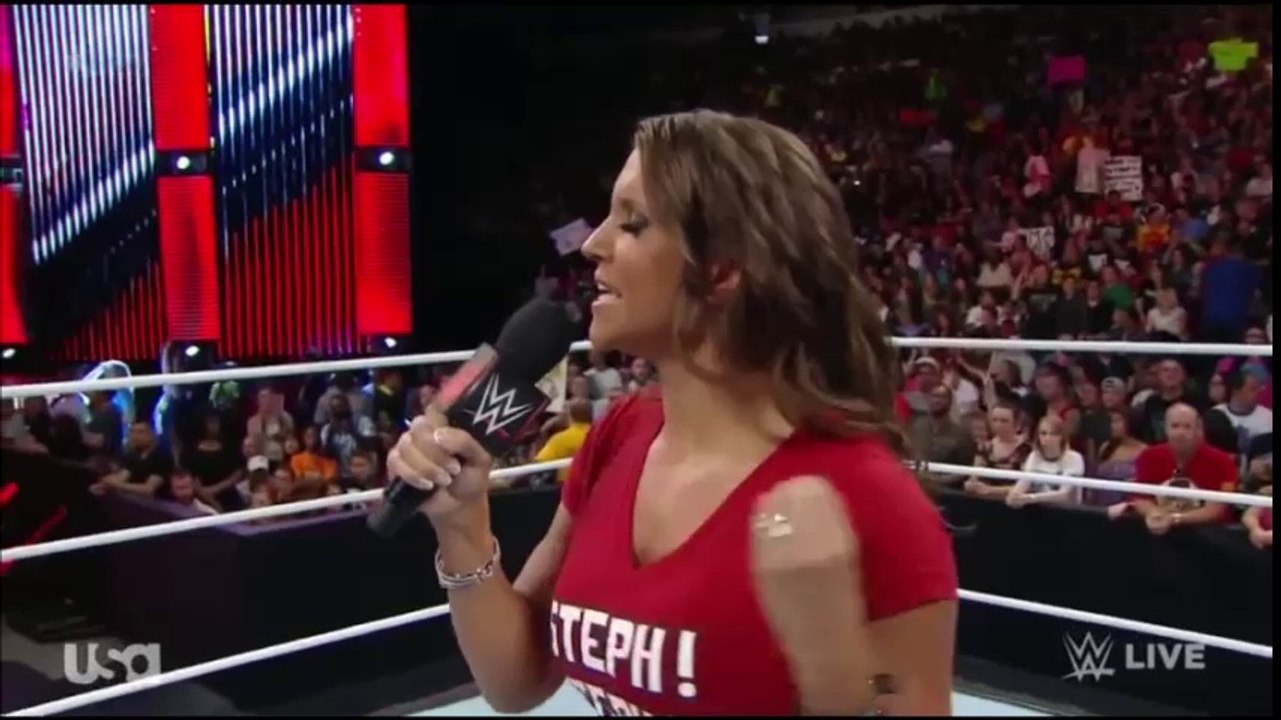 Stephanie McMahon And Nikki Bella And Brie Bella Segment
