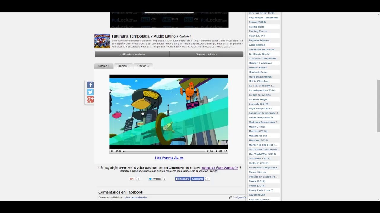 Todos las Temporadas de futurama audio latino online