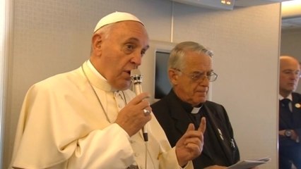 Pope Francis on Iraq: "It is licit stop the unjust aggressor"