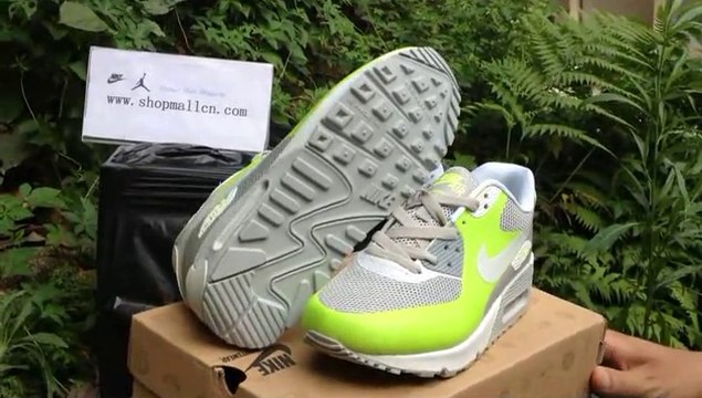 Nike Air Max 90 Gray Fluorescent Green Hyperfuse Shoes Review kicksgrid1.ru