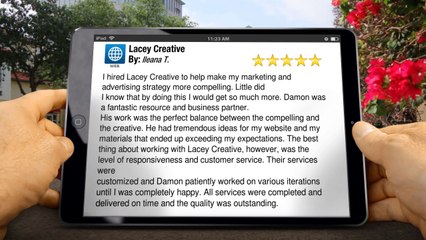 Lacey Creative Minneapolis         Perfect         5 Star Review by Ileana T.