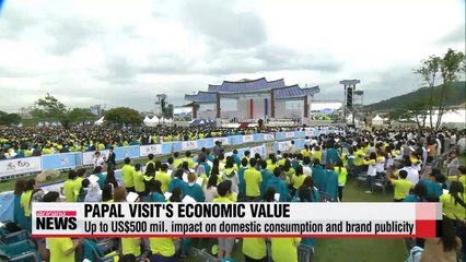 Pope Francis' Korea visit had economic impact of around 500 mil.
