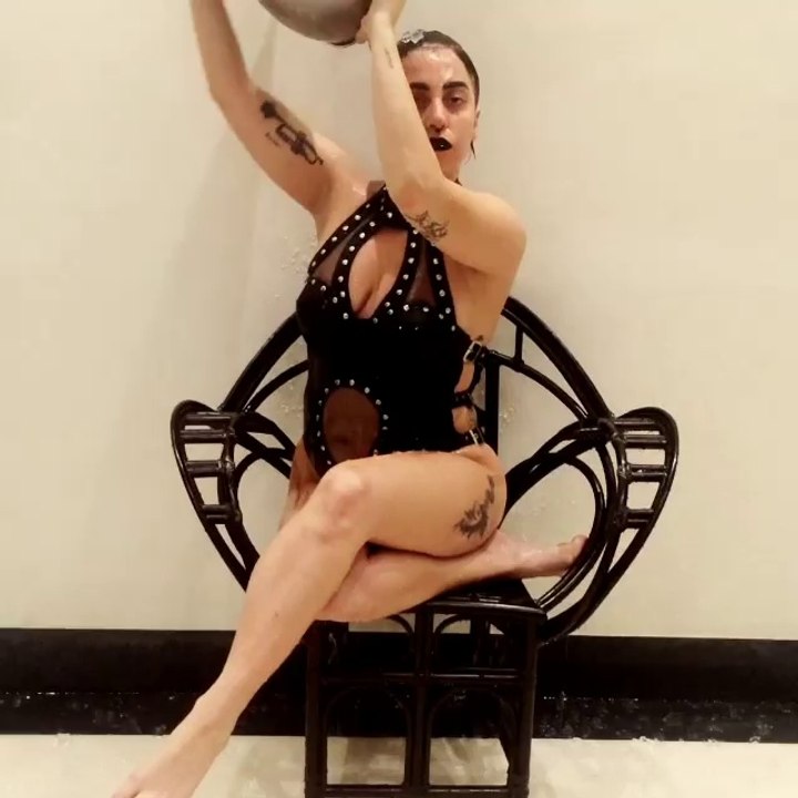 Lady Gaga creepiest Ice Bucket Challenge -designerzcentral