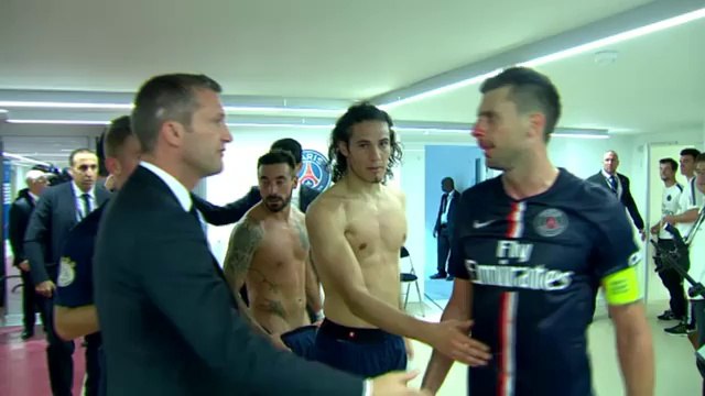 Brandão donne un coup de boule à Thiago Motta. PSG - Bastia