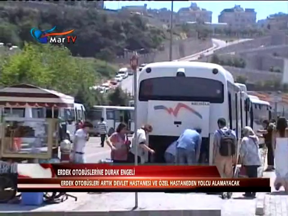 ERDEK OTOBÜSLERİNE DURAK ENGELİ