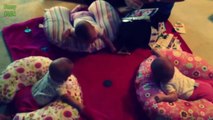 Hilarious Triplet Babies Laughing - Compilation 2014