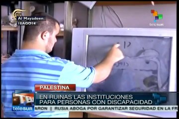 Bombardeos israelíes destruyeron centros de discapacitados en Gaza