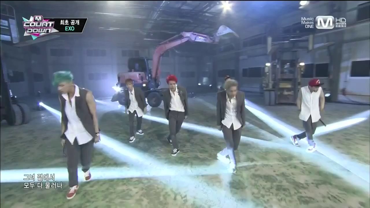 130801 EXO - Growl @ M! Countdown Comeback Stage (HD)