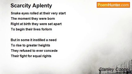 Stanley Cooper - Scarcity Aplenty