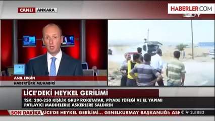 TSK: Lice'de 250 Kişilik PKK'lı Grup, Askere Saldırdı