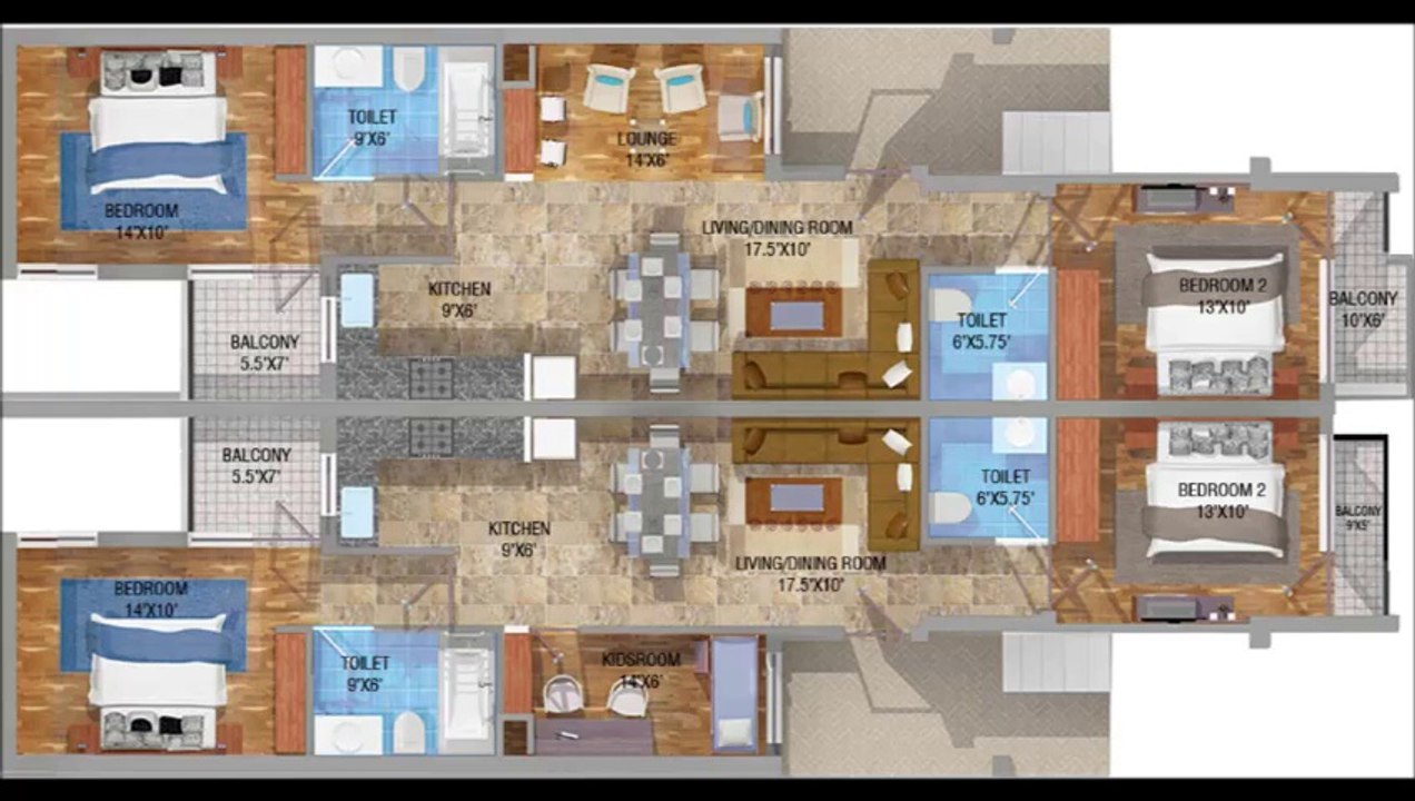 VIP Floors at Vip Road Zirakpur 2 BHK Floors For Sale