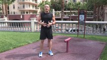 Walking Knee Over Hurdle Exercise _ Outdoor Exercises