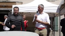 Fête 2014 de l'UMP 43 au Mont Mezenc avec Laurent Wauquiez qui félicitent la nouvelle génération d'élus - (ext.00195)