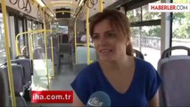 İstanbul'un Tek Kadın Otobüs Şoförü