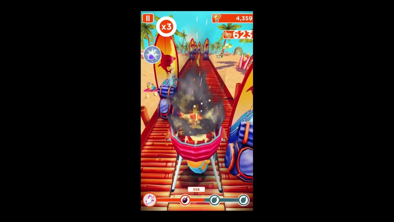 Despicable Me 2 Minion Rush Fluffy Unicorn All Fruits Collected