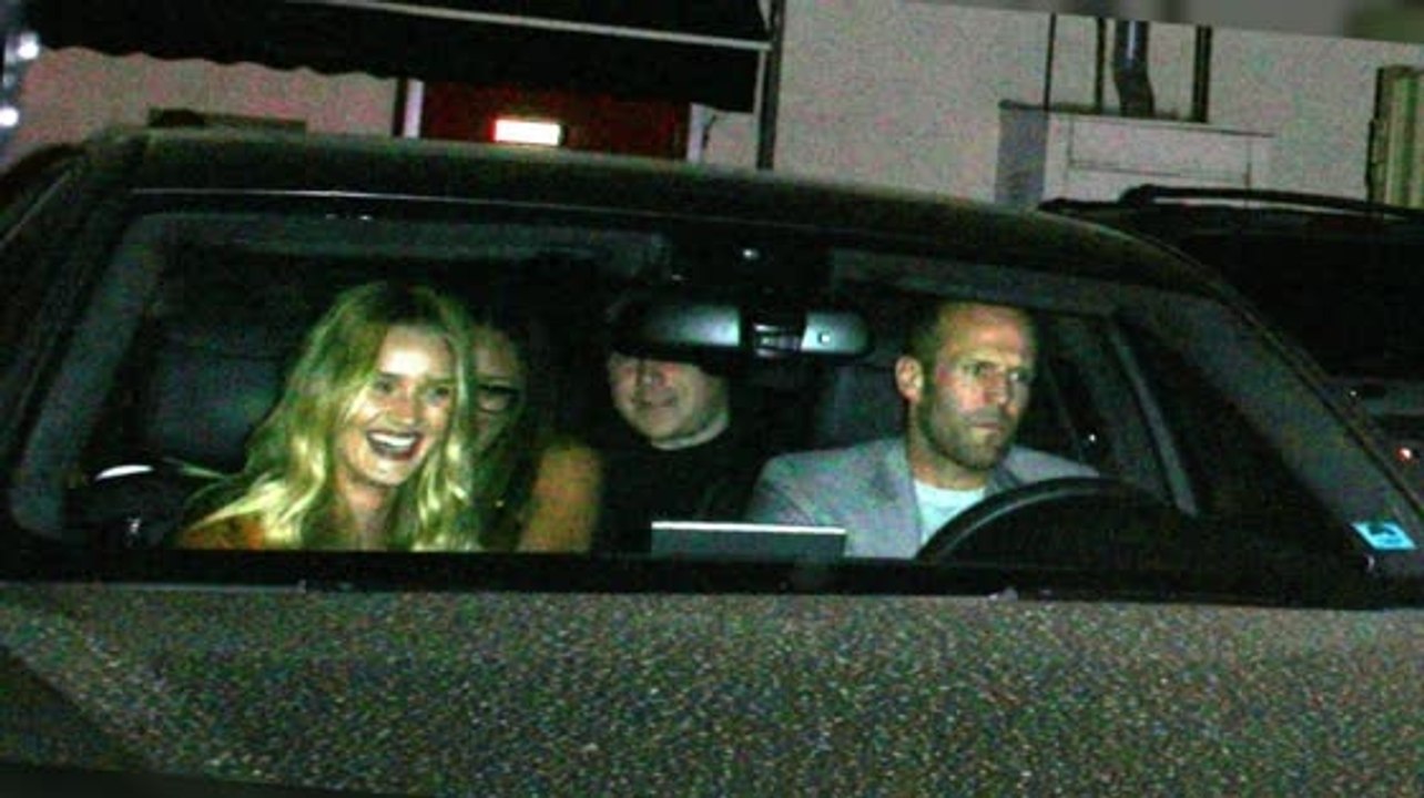 Life Imitates Art As Jason Statham And Rosie Huntington Whiteley Speed Off Transporter Style