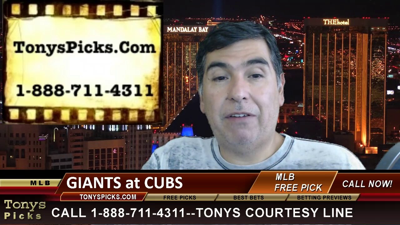 Chicago Cubs vs. San Francisco Giants Pick Prediction MLB Odds Preview 8-19-2014