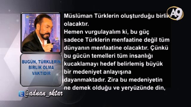 Adnan Oktar'ın Yabancı Basındaki Makaleleri - Bugün Türklerin Birlik Olma Vaktidir