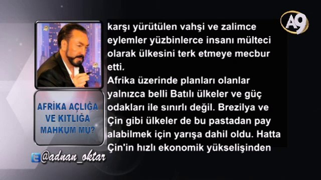 Adnan Oktar'ın Yabancı Basındaki Makaleleri - Afrika açlığa ve kıtlığa mahkum mu?