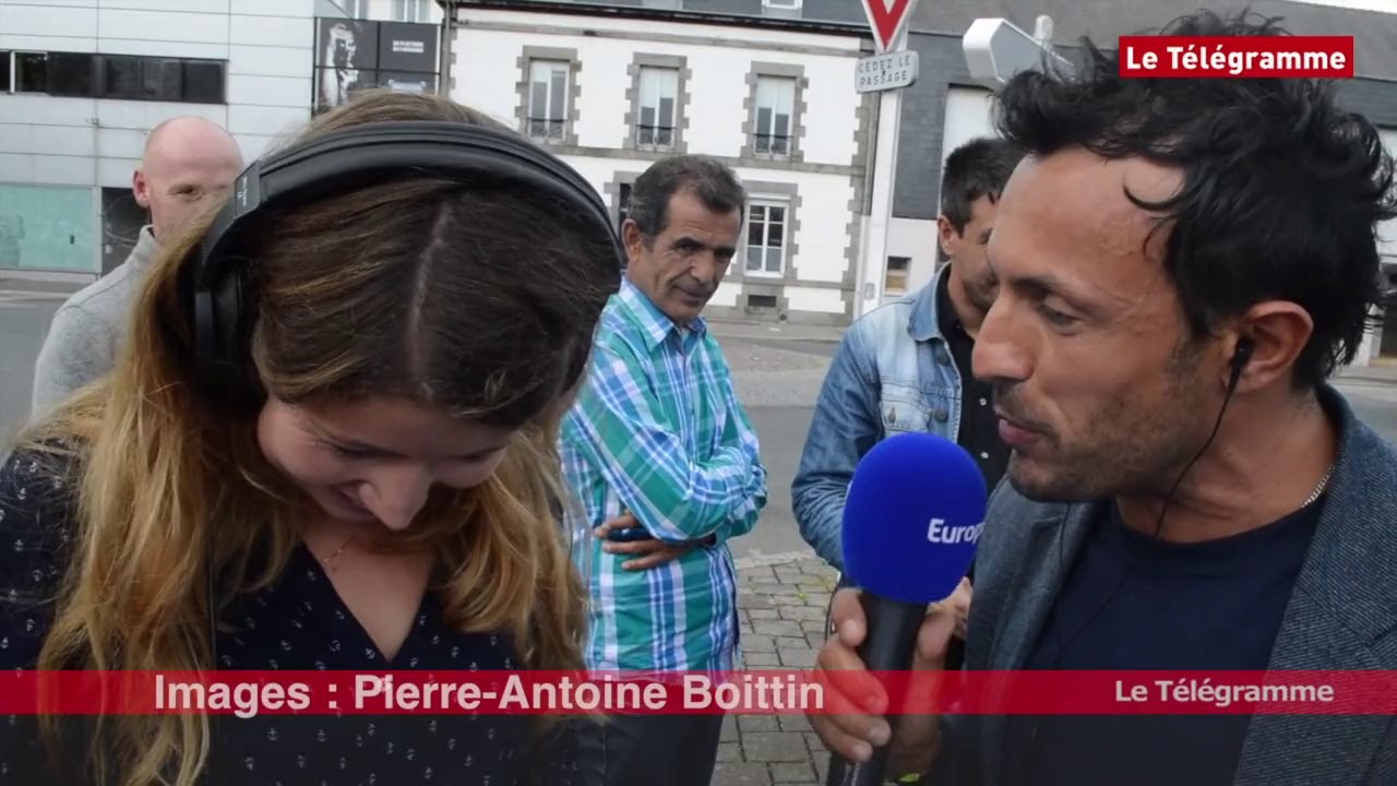 Saint-Brieuc. « Europe 1 stop » de passage