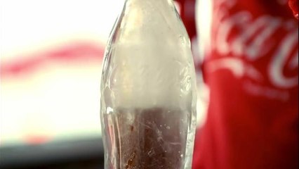 Coca Cola Served In An Ice Bottle