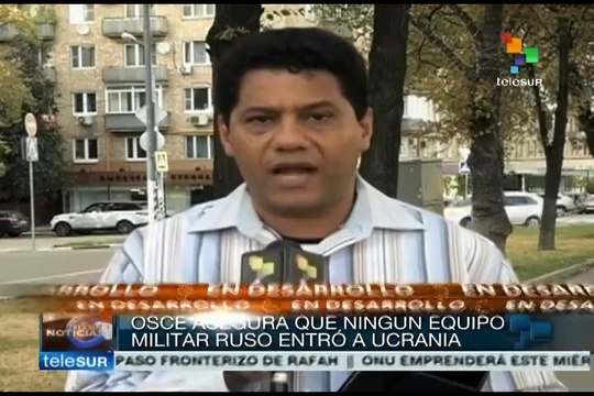 OSCE: Rusia no ingresó equipo militar a Ucrania en convoy humanitario